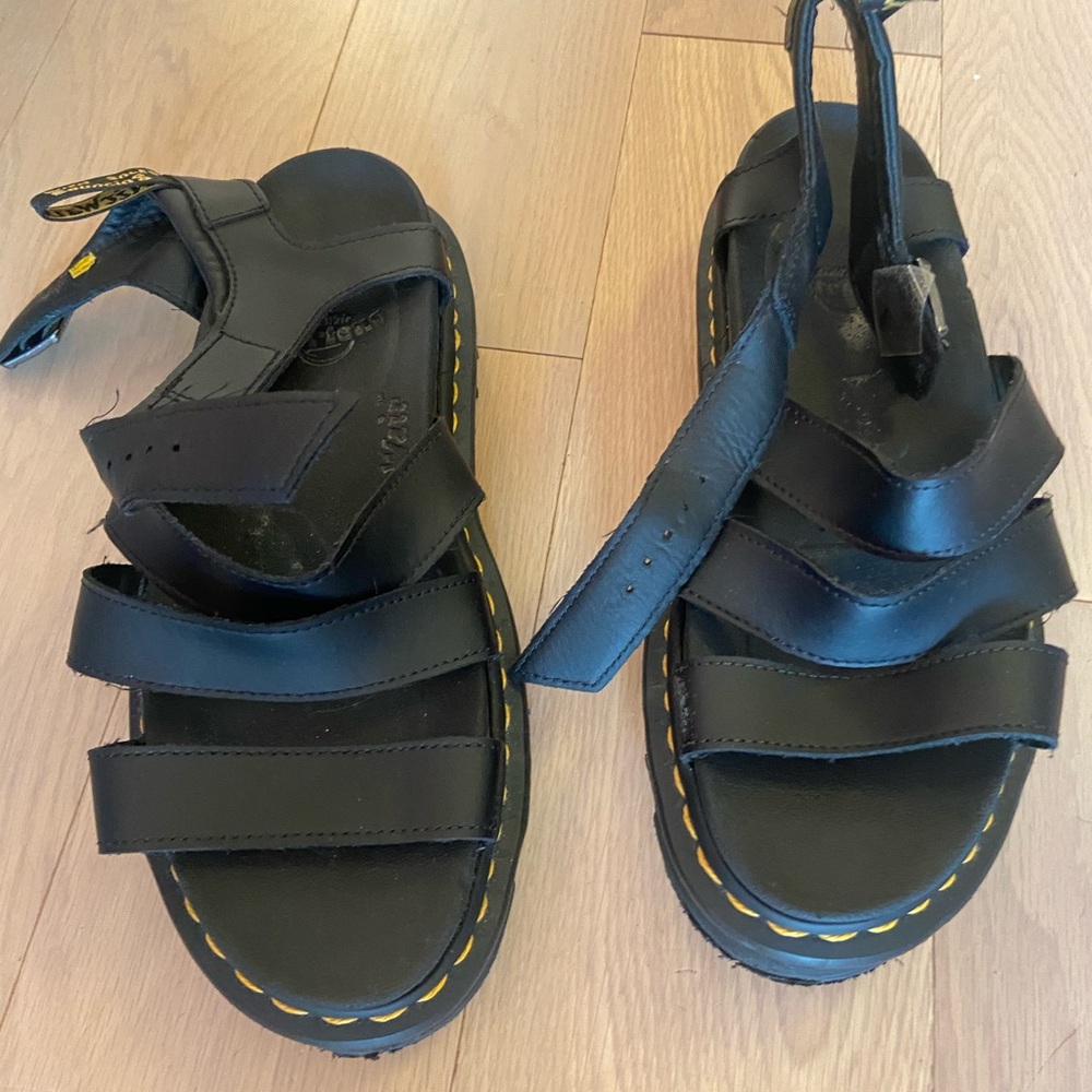 Dr. Martens Blaire Leather Black Sandals